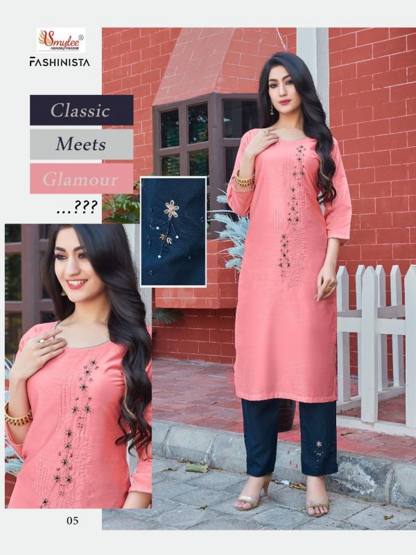 Smylee Fashionista Designer Silk Kurti With Bottom 